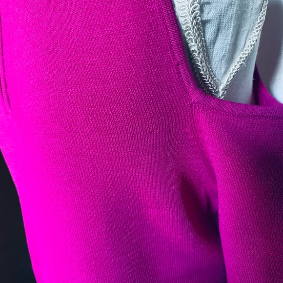 INC pink cold shoulder 3/4 sleeve top - Picture 5 of 8